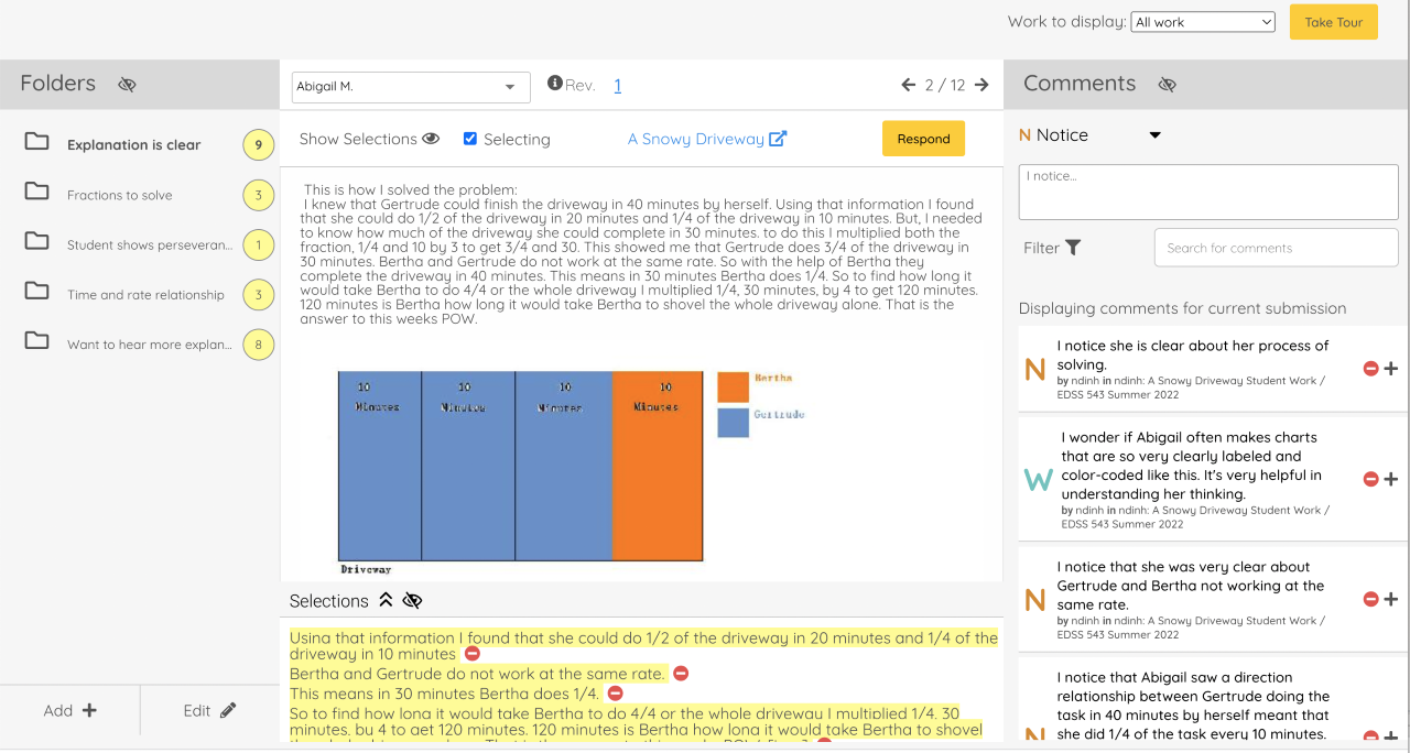 An AI assisted feedback generator web frontend